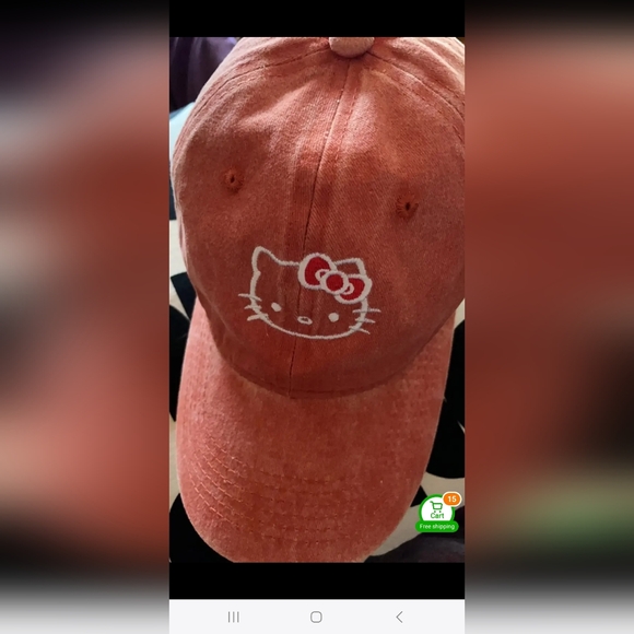 New Hello Kitty cat baseball cap hat - Picture 3 of 3